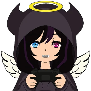 Arcade Heaven mascot: a winged gamer with a halo, holding a controller